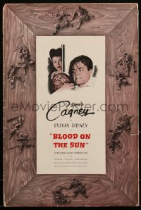 2t0297 BLOOD ON THE SUN pressbook 1945 James Cagney, sexy Sylvia Sidney, World War II, very rare!