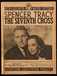 2t0395 SEVENTH CROSS pressbook 1944 Spencer Tracy, Signe Hasso, WWII, Fred Zinnemann, ultra rare!