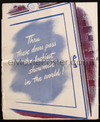 2t0405 STAGE DOOR CANTEEN pressbook 1943 Marx, Weissmuller, Kate Hepburn, all-star musical, rare!