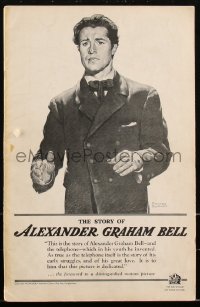2t0407 STORY OF ALEXANDER GRAHAM BELL pressbook 1939 Rockwell art of Don Ameche, Young, Fonda, rare!