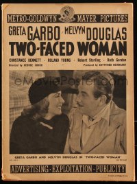 2t0424 TWO-FACED WOMAN pressbook 1941 Melvyn Douglas, Greta Garbo, directed by George Cukor, rare!