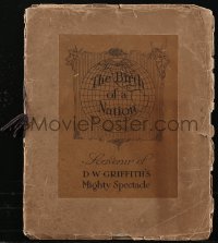 2t1591 BIRTH OF A NATION English souvenir program book 1915 D.W. Griffith, Ku Klux Klan, ultra rare!