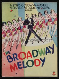 2t0789 BROADWAY MELODY souvenir program book 1929 all talking, all singing, all dancing, cool & rare!