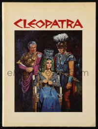 2t0796 CLEOPATRA souvenir program book 1964 Elizabeth Taylor, Burton, Harrison, Terpning art!