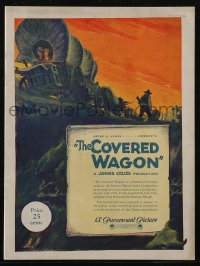 2t0798 COVERED WAGON souvenir program book 1923 great Hibbiker art of pioneers on The Oregon Trail!