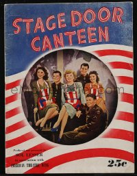 2t0812 STAGE DOOR CANTEEN souvenir program book 1943 starring 48 stars, 1 for every star in the flag!