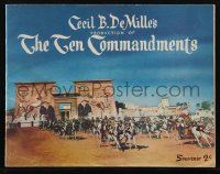 2t0818 TEN COMMANDMENTS Australian souvenir program book 1956 Cecil B. DeMille, Charlton Heston!