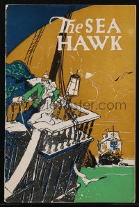 2t1571 SEA HAWK program 1924 Milton Sills, Enid Bennett, from Rafael Sabatini novel, very rare!