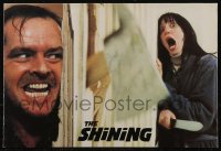 2t0582 SHINING int'l promo brochure 1980 Stephen King, Stanley Kubrick, Jack Nicholson, rare!