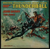 2t0005 THUNDERBALL 33 1/3 RPM soundtrack record 1965 original music from the Connery James Bond movie!