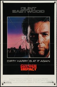 2t1161 SUDDEN IMPACT 1sh 1983 Clint Eastwood is at it again as Dirty Harry, great image!