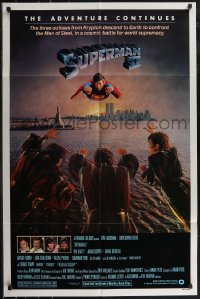 2t1164 SUPERMAN II studio style 1sh 1981 Christopher Reeve, Terence Stamp, great image of villains!