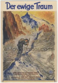 2t0599 DER EWIGE TRAUM German WC 1934 Arnold Fanck, intense art of mountain climber, ultra rare!