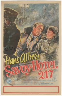 2t0611 SAVOY-HOTEL 217 German WC 1936 Kurt Geffers art of Hans Albers & Brigitte Horney, ultra rare!