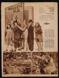 2t0484 WIZARD OF OZ 3pg magazine article 1939 Judy Garland, Jack Haley, Ray Bolger & Bert Lahr!