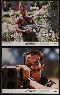 2t0541 COMMANDO 8 color 11x14 stills 1985 Arnold Schwarzenegger is going to make someone pay!