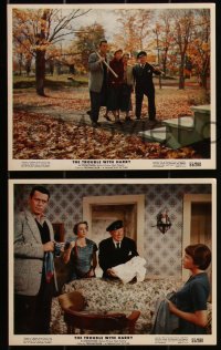 2t1753 TROUBLE WITH HARRY 9 color 8x10 stills 1955 Alfred Hitchcock, John Forsythe as the romantic lead!