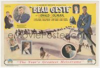 2t1473 BEAU GESTE herald 1926 great images of Ronald Colman & French Foreign Legionnaires!