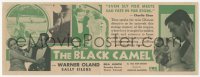 2t1478 BLACK CAMEL herald 1931 Warner Oland as Charlie Chan & Bela Lugosi in Hawaii, cool art, rare!