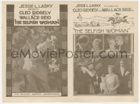2t1527 SELFISH WOMAN herald 1916 Wallace Reid billed under Cleo Ridgely, ultra rare!