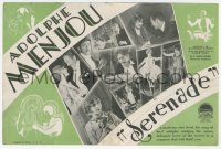 2t1528 SERENADE herald 1927 Adolphe Menjou thinks about Lina Basquette, who isn't his wife, rare!