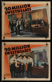 2t1423 20 MILLION SWEETHEARTS 3 LCs 1934 Ginger Rogers & Dick Powell, Fiorito & His Band, ultra rare!