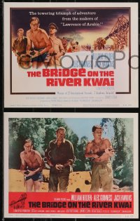 2t1370 BRIDGE ON THE RIVER KWAI 8 LCs R1963 William Holden, Alec Guinness, David Lean classic!
