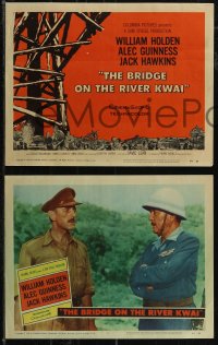 2t1369 BRIDGE ON THE RIVER KWAI 8 LCs 1958 William Holden, Alec Guinness, David Lean WWII classic!
