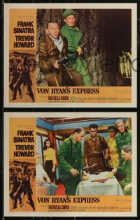 2t1402 VON RYAN'S EXPRESS 8 LCs 1965 Frank Sinatra, Trevor Howard, Raffaella Carra, WWII