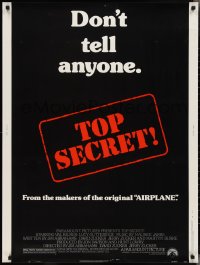 2w0756 TOP SECRET 30x40 1984 Val Kilmer in Zucker Bros. James Bond spy spoof!