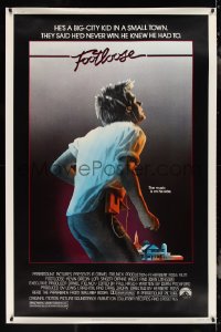2w0073 FOOTLOOSE 40x60 1984 teenage dancer Kevin Bacon has the music on his side!
