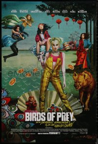 2w0838 BIRDS OF PREY advance DS 1sh 2020 Margot Robbie as Harley Quinn, great surreal artwork!