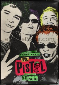 2w0100 PISTOL TV DS bus stop 2022 Boyle, Sex Pistols, cast as Johnny Rotten, Sid Vicious & more!