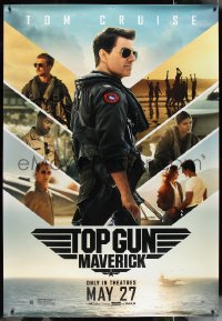 2w0104 TOP GUN: MAVERICK DS bus stop 2021 Naval aviator Tom Cruise in the title role w/ cast!