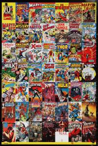2w0178 MARVEL COMICS 24x36 English commercial poster 2009 Spider-man, Iron man, comic cover collage!