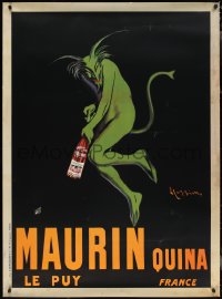 2w0052 MAURIN QUINA 38x52 Italian commercial poster 1998 green devil art by Leonetto Cappiello!