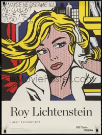 2w0186 ROY LICHTENSTEIN M-maybe style 24x32 French commercial poster 2013 cool pop art!