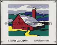 2w0187 ROY LICHTENSTEIN Red Barn II style 28x36 German commercial poster 1989 cool pop art!