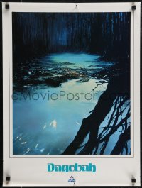 2w0192 STAR TOURS 18x24 commercial poster 1986 Disney & Star Wars, faux travel poster, Dagobah!
