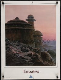 2w0190 STAR TOURS 18x24 commercial poster 1986 Star Wars and Disney, fake travel poster, Tatooine!
