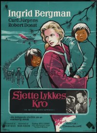 2w0338 INN OF THE SIXTH HAPPINESS Danish 1960 Stilling art & c/u of Ingrid Bergman & Curt Jurgens!
