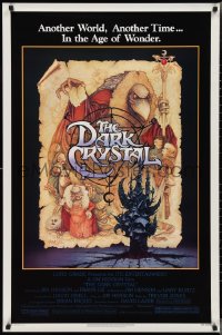 2w0871 DARK CRYSTAL 1sh 1982 Jim Henson & Frank Oz, incredible Richard Amsel fantasy art!