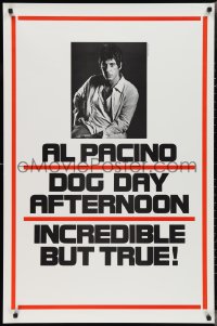 2w0885 DOG DAY AFTERNOON teaser 1sh 1975 Al Pacino, Sidney Lumet bank robbery crime classic!