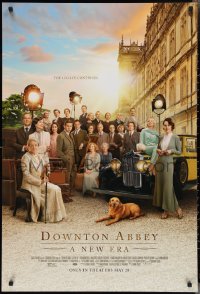2w0886 DOWNTON ABBEY: A NEW ERA advance DS 1sh 2022 A New Era, great image of Highclere Castle!