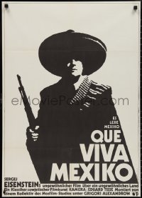 2w0451 QUE VIVA MEXICO East German 23x32 1980 Sergei Eisenstein's reconstructed classic, Wengler art!