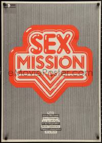 2w0452 SEXMISSION East German 23x32 1985 Seksmisja, really wild title treatment by Handschick!