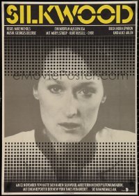 2w0453 SILKWOOD East German 23x31 1986 directed by Mike Nichols, close-up Meryl Streep by Rosenfeld!