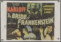 2w0386 BRIDE OF FRANKENSTEIN Egyptian poster R2000s Karloff, Lanchester, from half-sheet!!