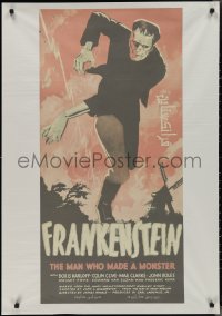 2w0389 FRANKENSTEIN Egyptian poster R2000s best artwork of Boris Karloff as the monster!