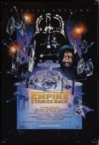 2w0891 EMPIRE STRIKES BACK style C advance 1sh R1997 they're back on the big screen!